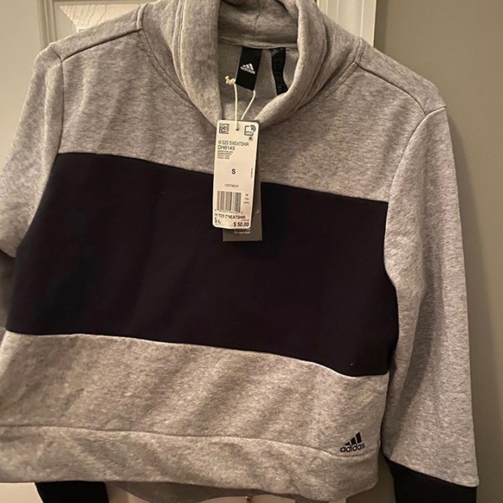 adidas cropped sweatshirt new with tags